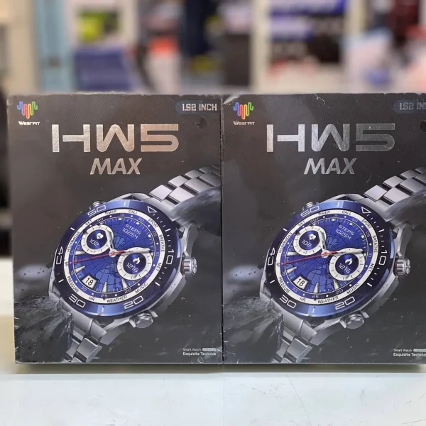 خرید ساعت هوشمند مردانه مچی صفحه دایره ای مدل HW5 Max قابلیت تماس و مکالمه